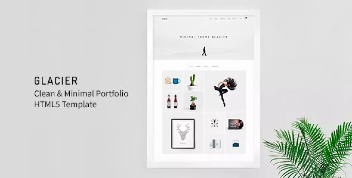 Glacier - Minimal WordPress Portfolio Theme