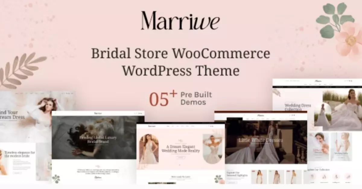 Marriwe - Bridal Store WooCommerce WordPress Theme