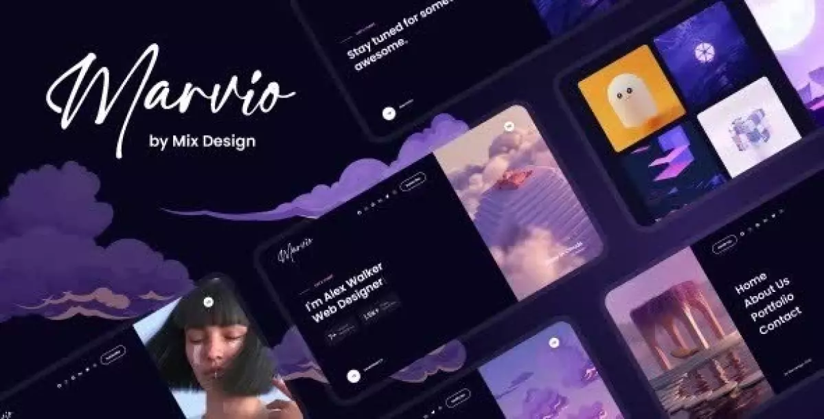 Marvio - Coming Soon & Portfolio Template 1.0