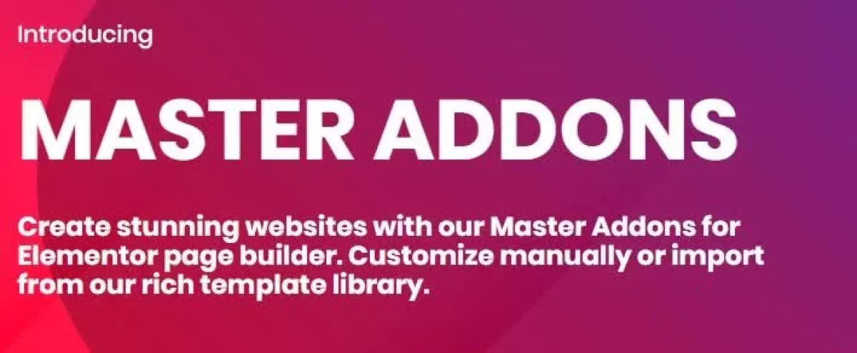 Master Addons Pro for Elementor - Forefront Elements for Elementor 1.9.7