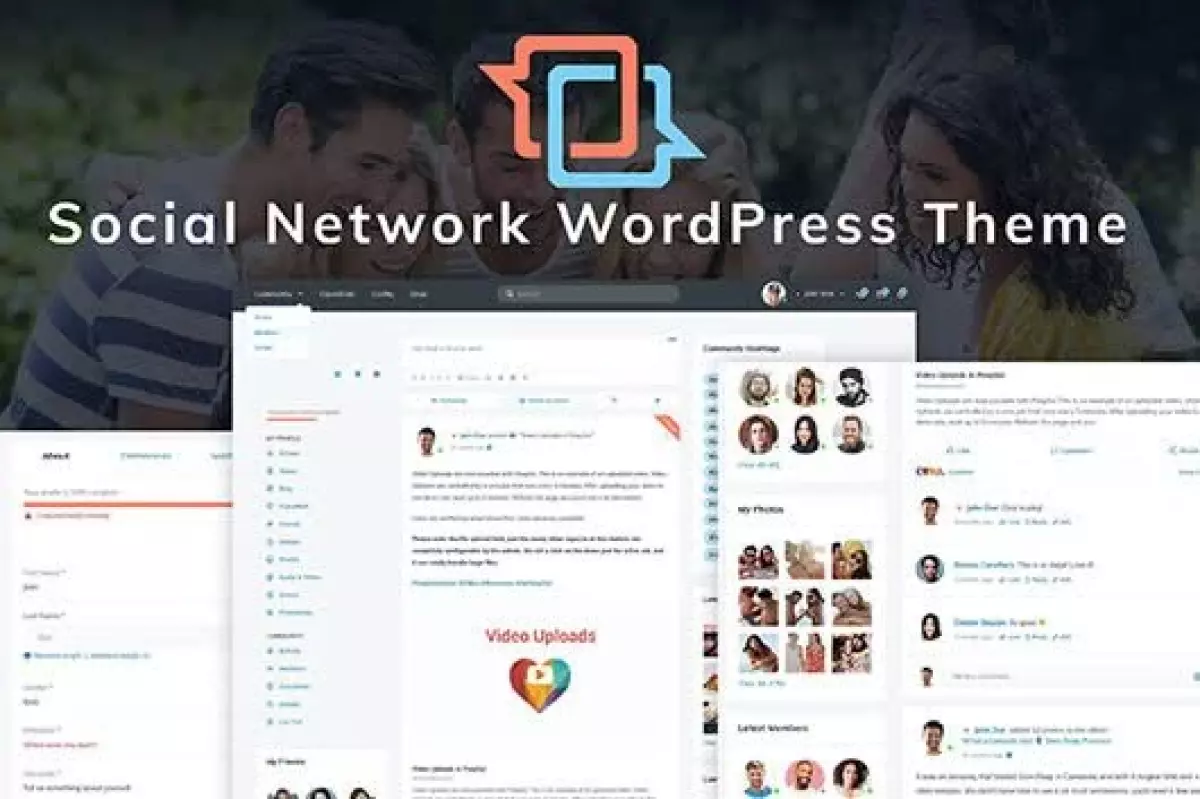 Matebook - Social Network WordPress Theme