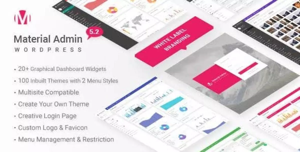 Material - White Label WordPress Admin Theme 8.5