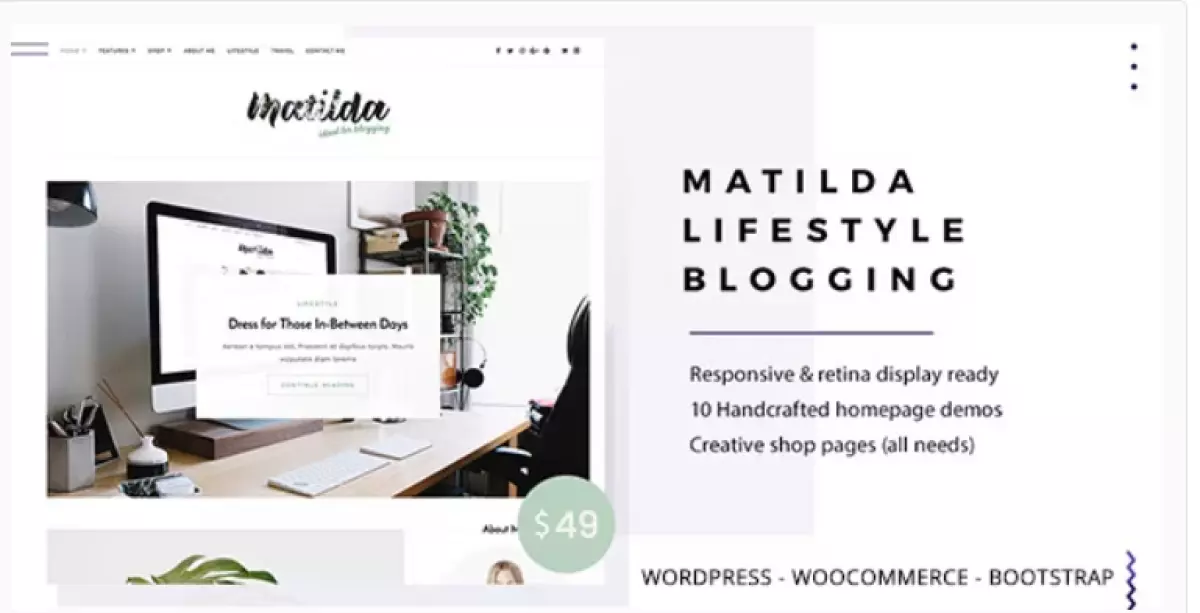 Matilda | Lifestyle Minimal WordPress Blog Theme