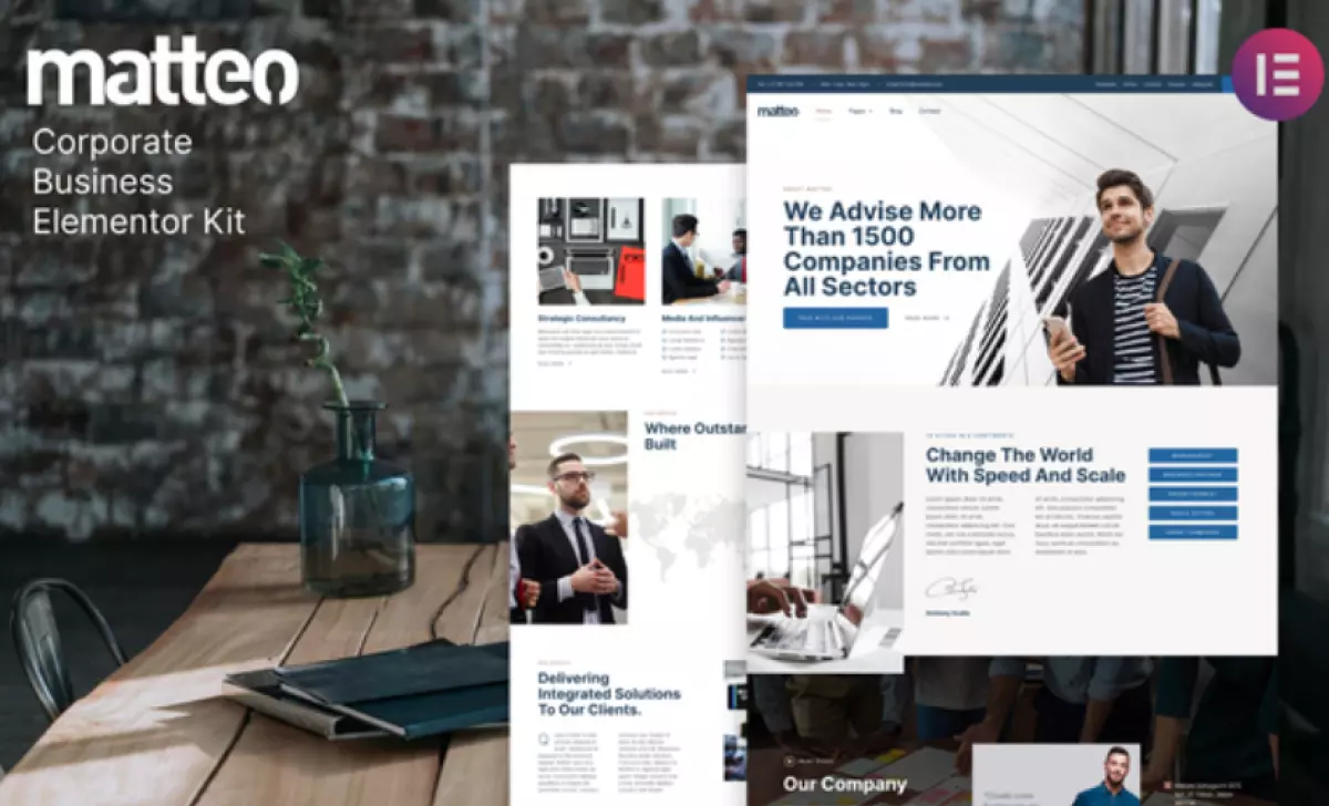Matteo – Corporate Business Elementor Template Kit
