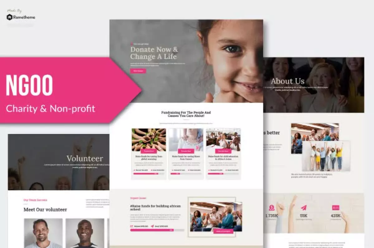 NGOO - Non-profit Charity Template