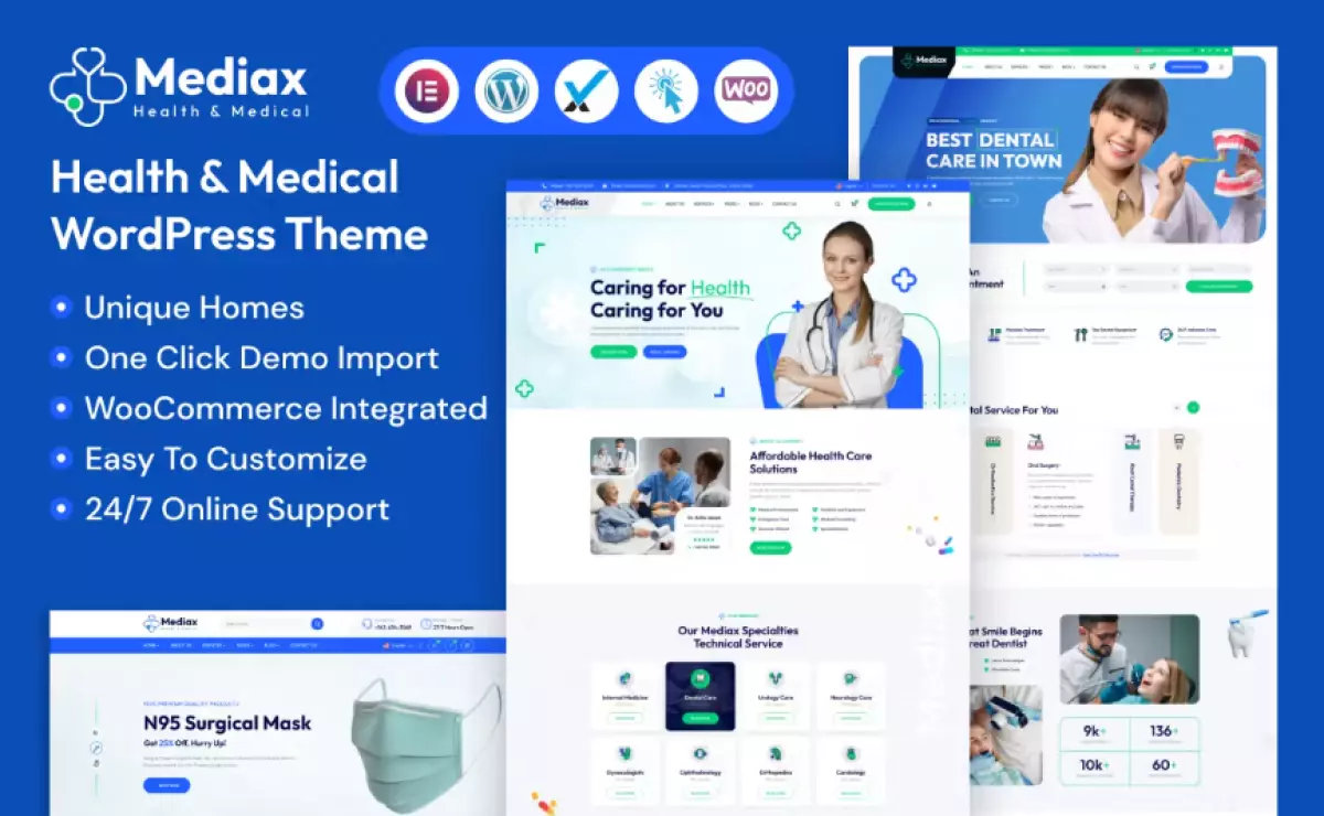 Mediax - Health &amp; Medical WordPress Theme