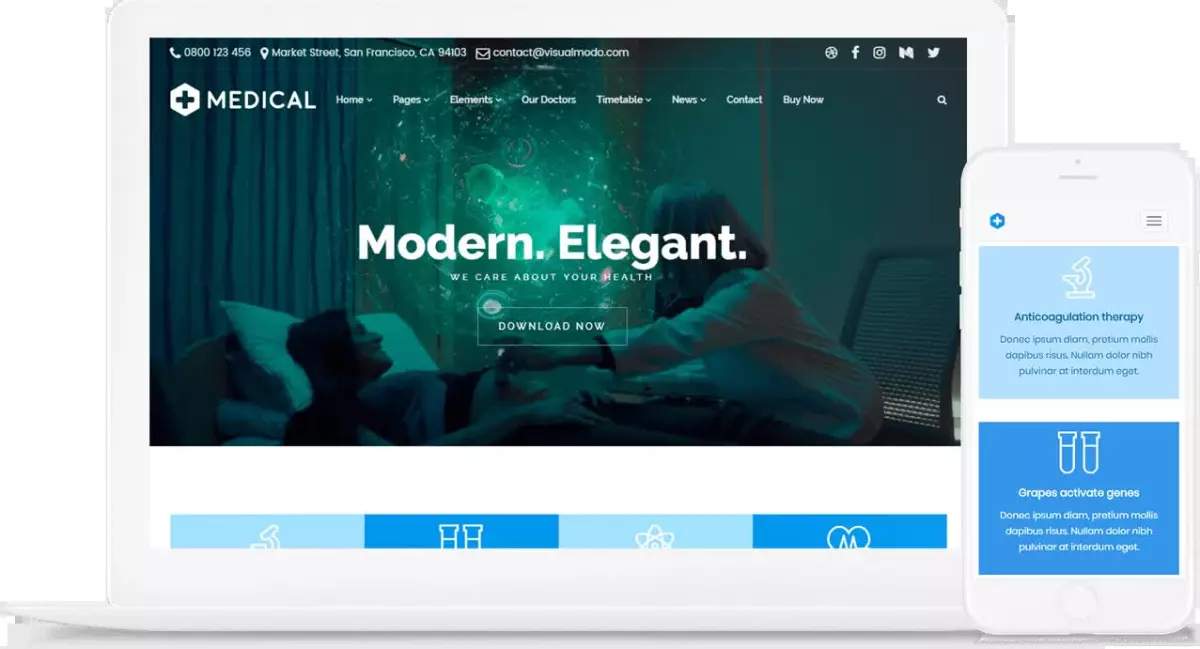 Medical WordPress Theme VisualModo 12.0.2