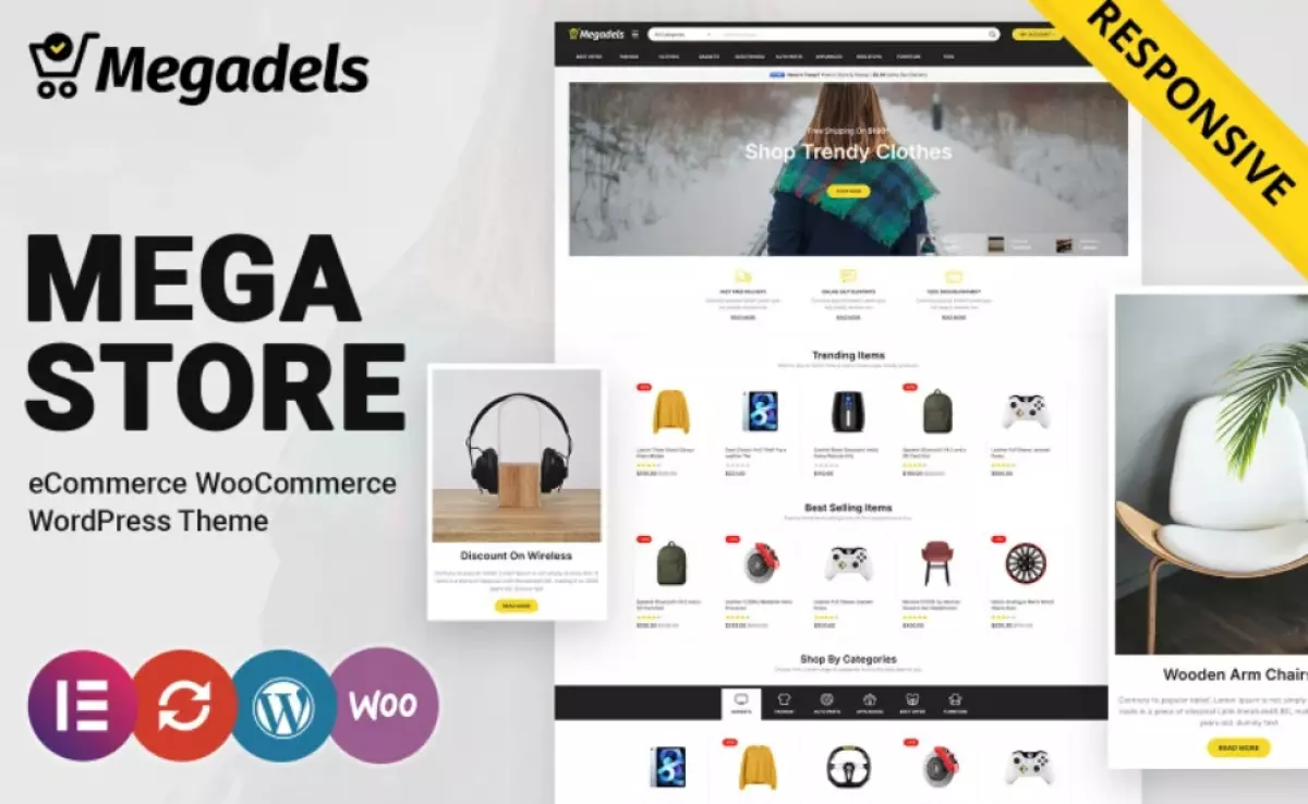 Megadel - Multipurpose Mega Shop WooCommerce Theme