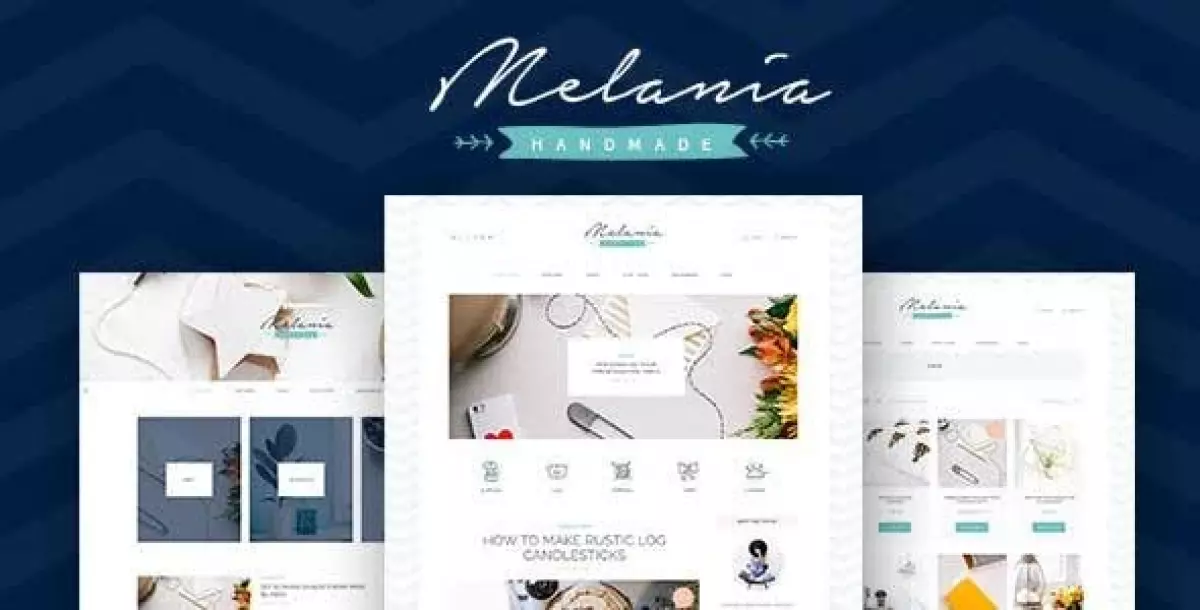 Melania | Handmade Blog & Crafts Shop Artistic WordPress Theme