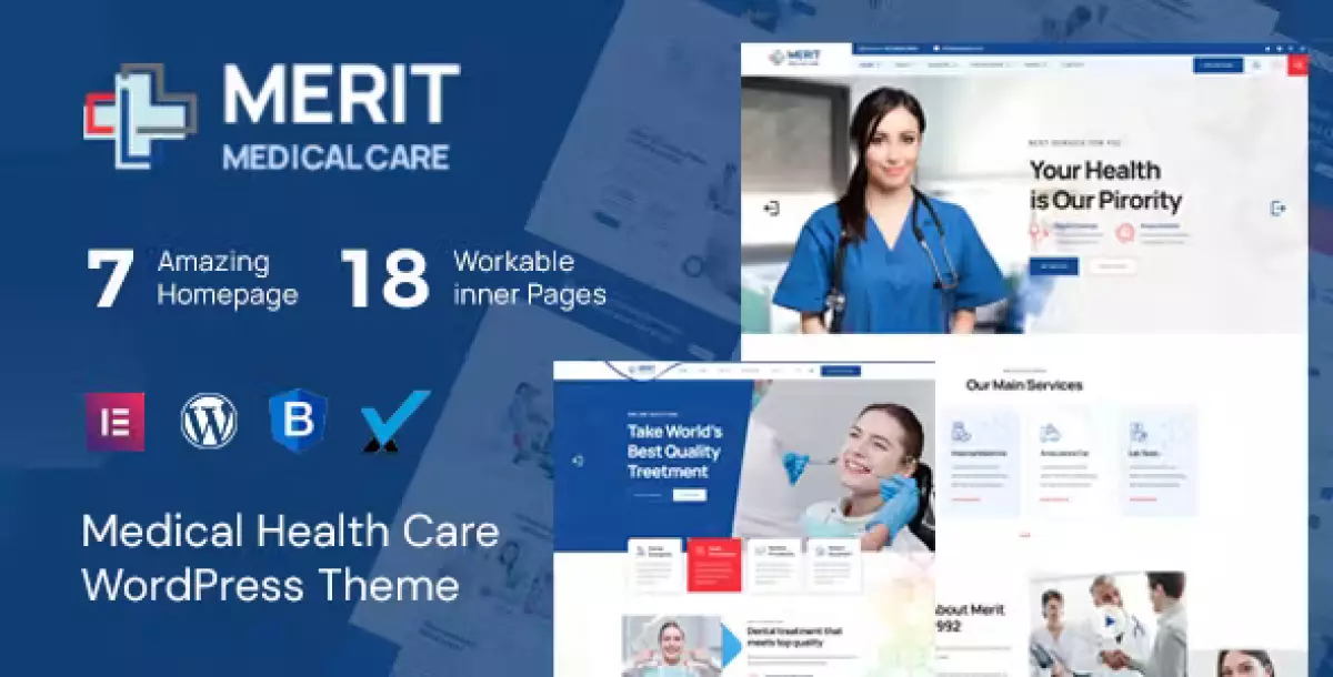 Merit - Health &amp; Medical WordPress Theme &amp; RTL Ready