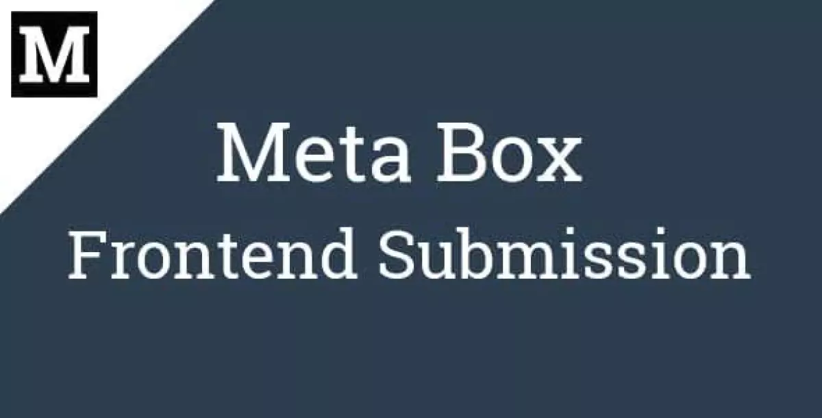 Meta Box Frontend Submission