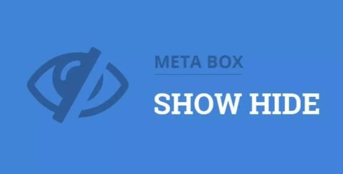 Meta Box: Show Hide