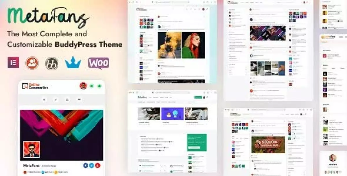 MetaFans - Community & Social Network BuddyPress Theme 3.3.5 