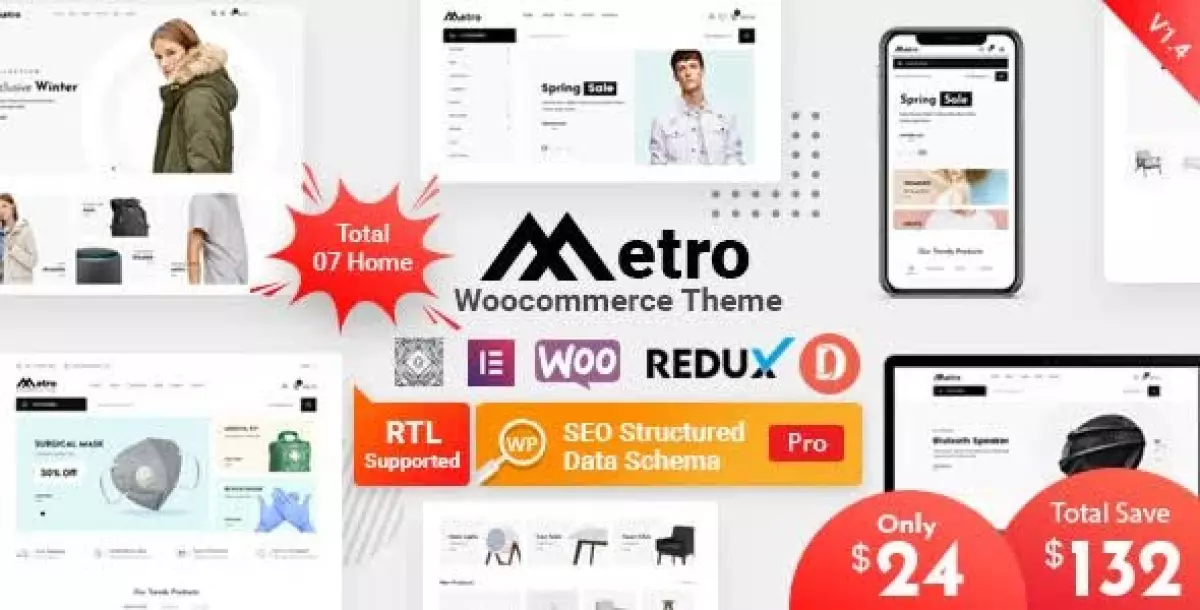 Metro – Minimal WooCommerce WordPress Theme 2.7