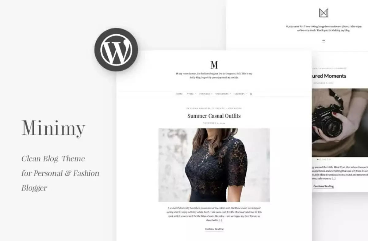 Minimy - Responsive Clean Personal & Fashion Blog