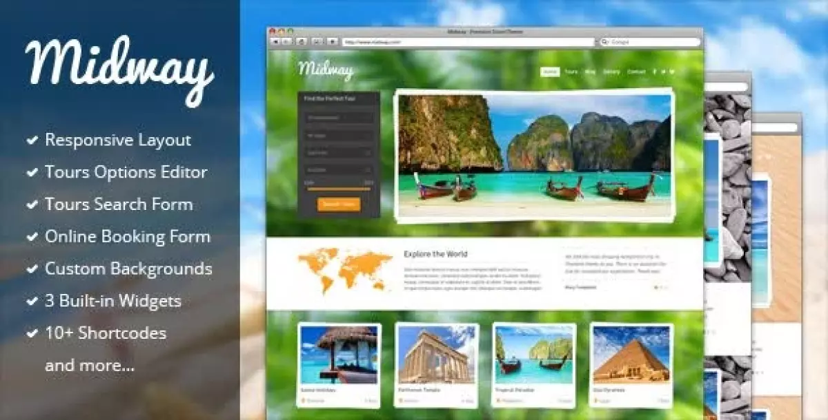 Midway - Responsive Travel WP Theme  3.12