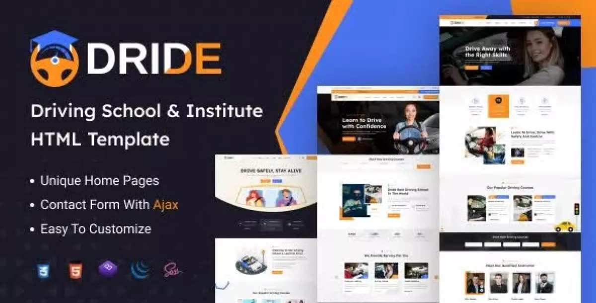 Dride – Driving School & Courses WordPress Theme