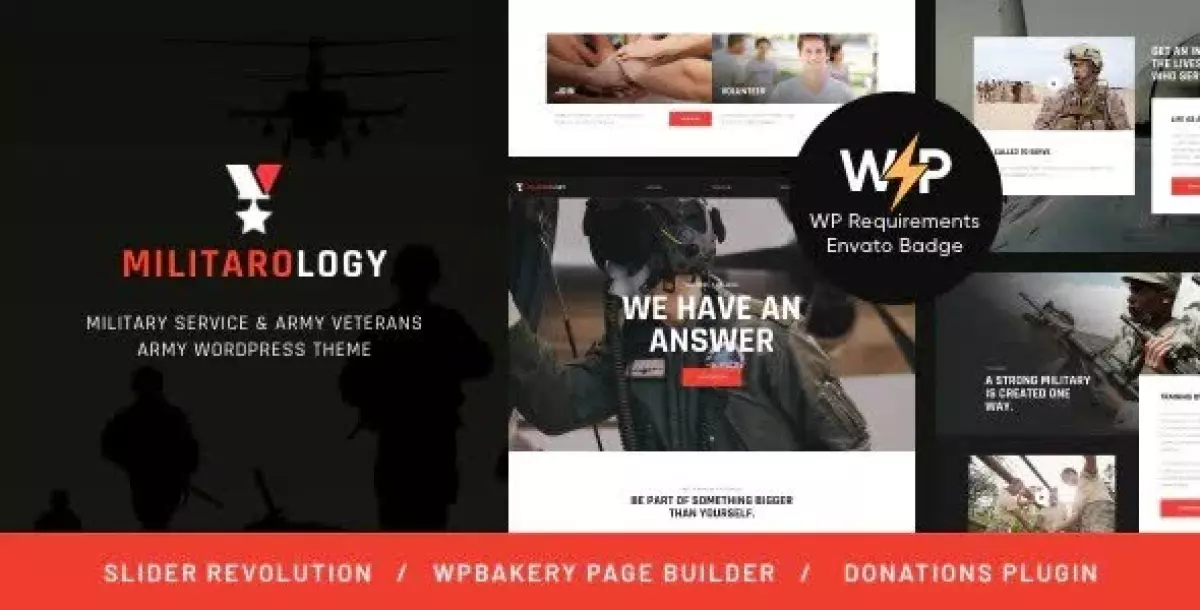 Militarology - Military Service & Army Veterans Army WordPress Theme