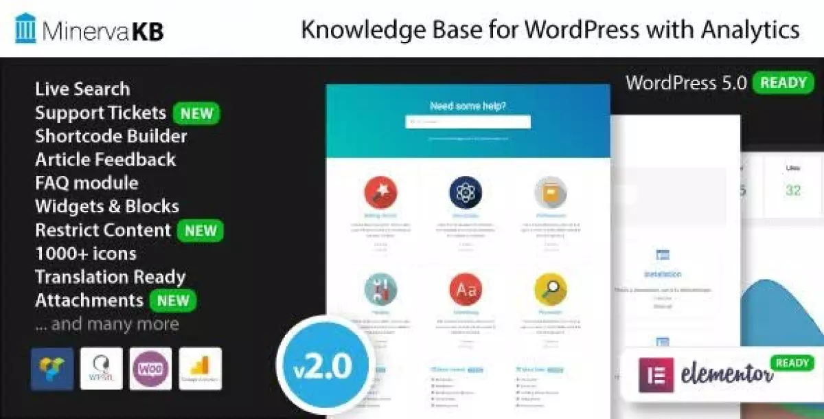 MinervaKB Knowledge Base for WordPress with Analytics 2.0.8