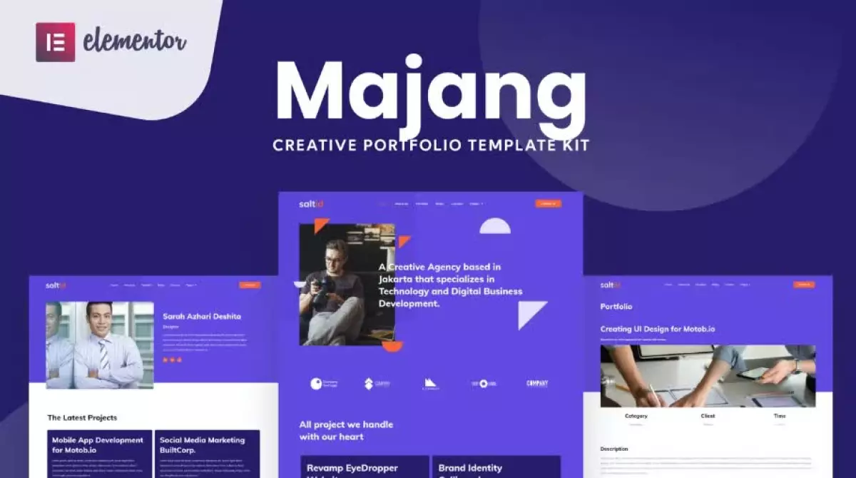 Majang - Personal Portfolio Elementor Template