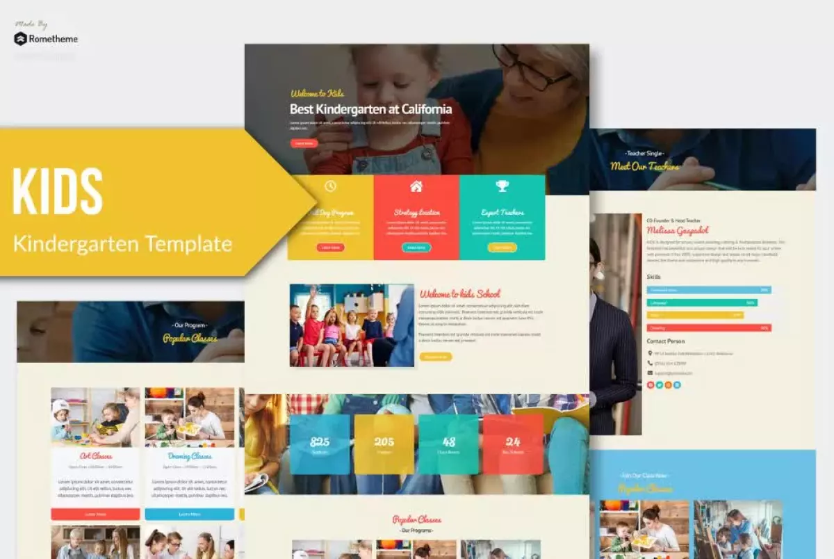 Kids - Kindergarten & Child Care Elementor Template