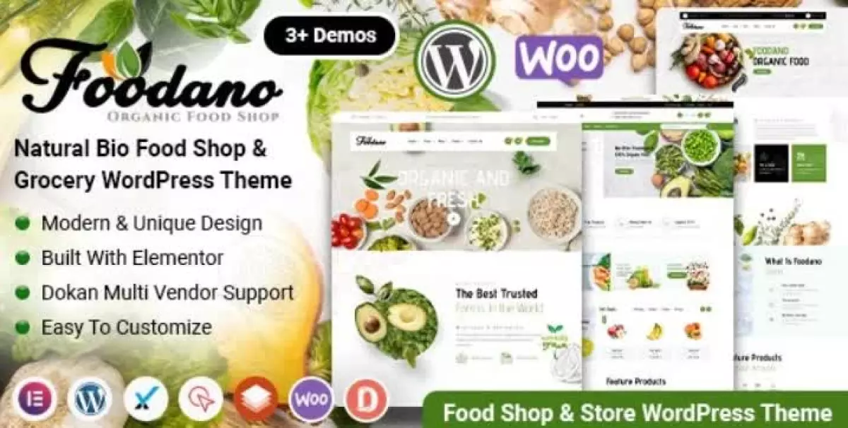 Foodano - Natural Food Shop & Grocery WordPress Theme