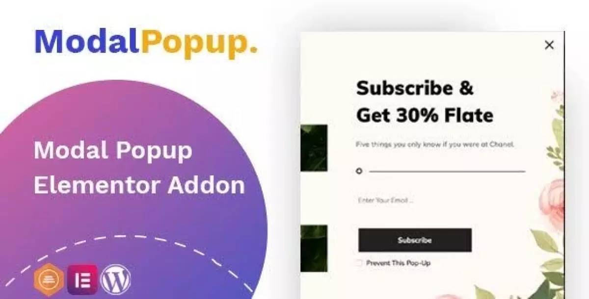 Modal Popup box Elementor Addon