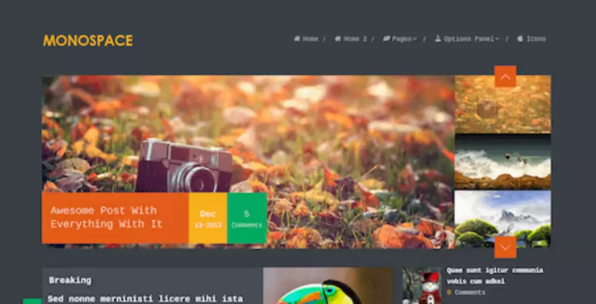 Monospace  – WordPress Theme