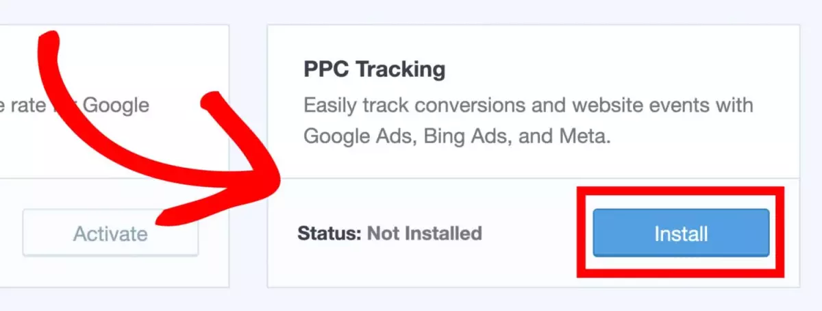 MonsterInsights – PPC Tracking Addon