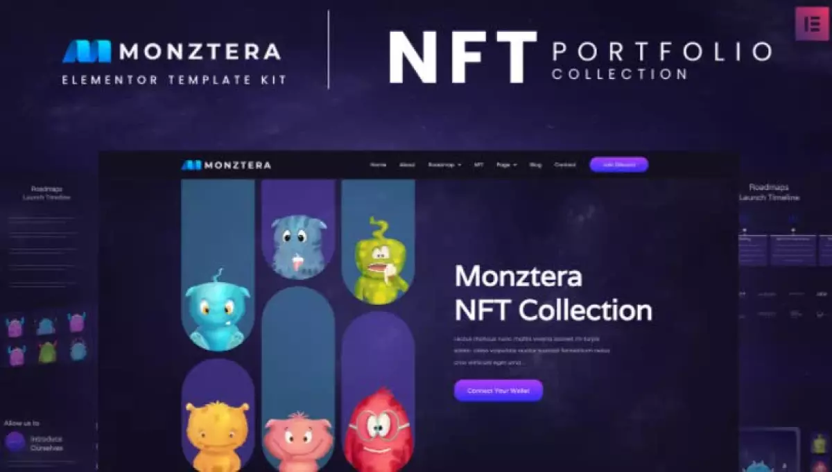 Monztera - NFT Portfolio Elementor Template