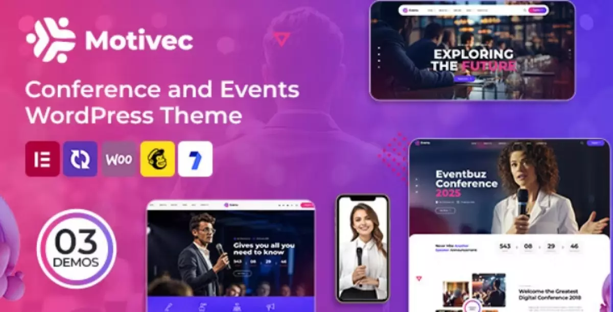 Motivec  – Conference and Events WordPress Theme