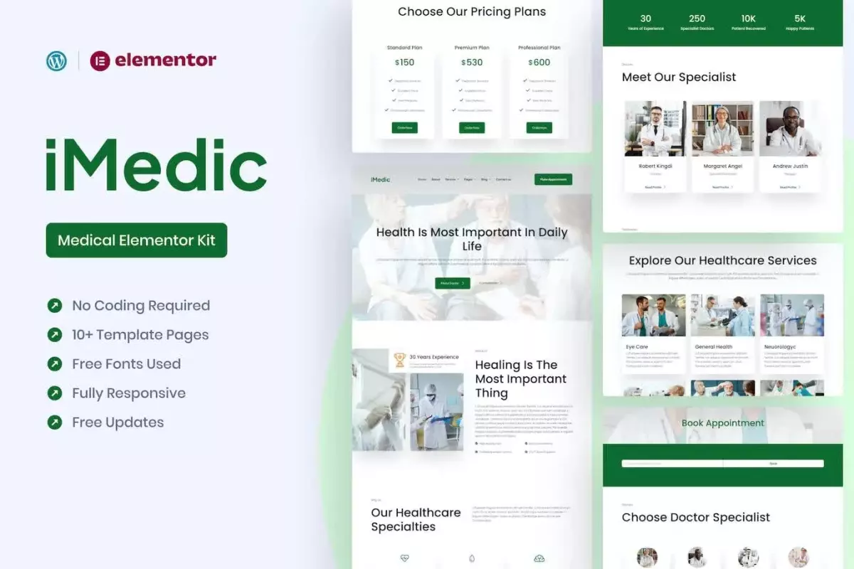 Medicly - Medical Elementor Pro Template