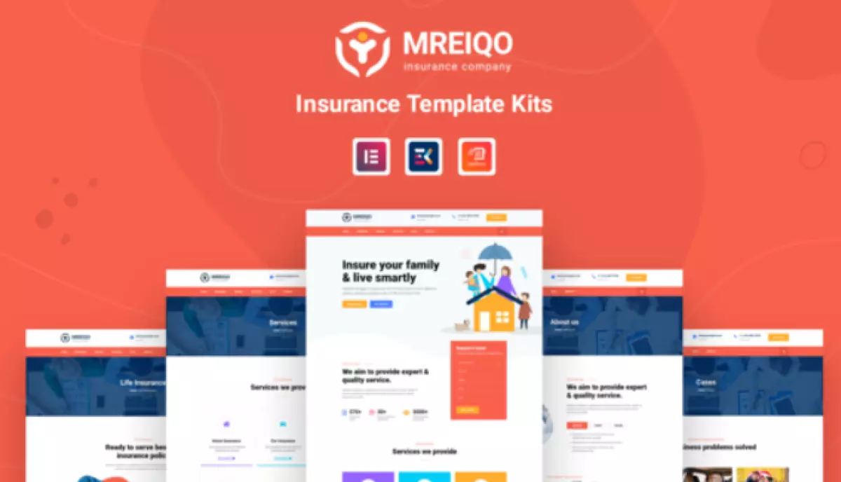 Mreiqo – Insurance Elementor Template Kits