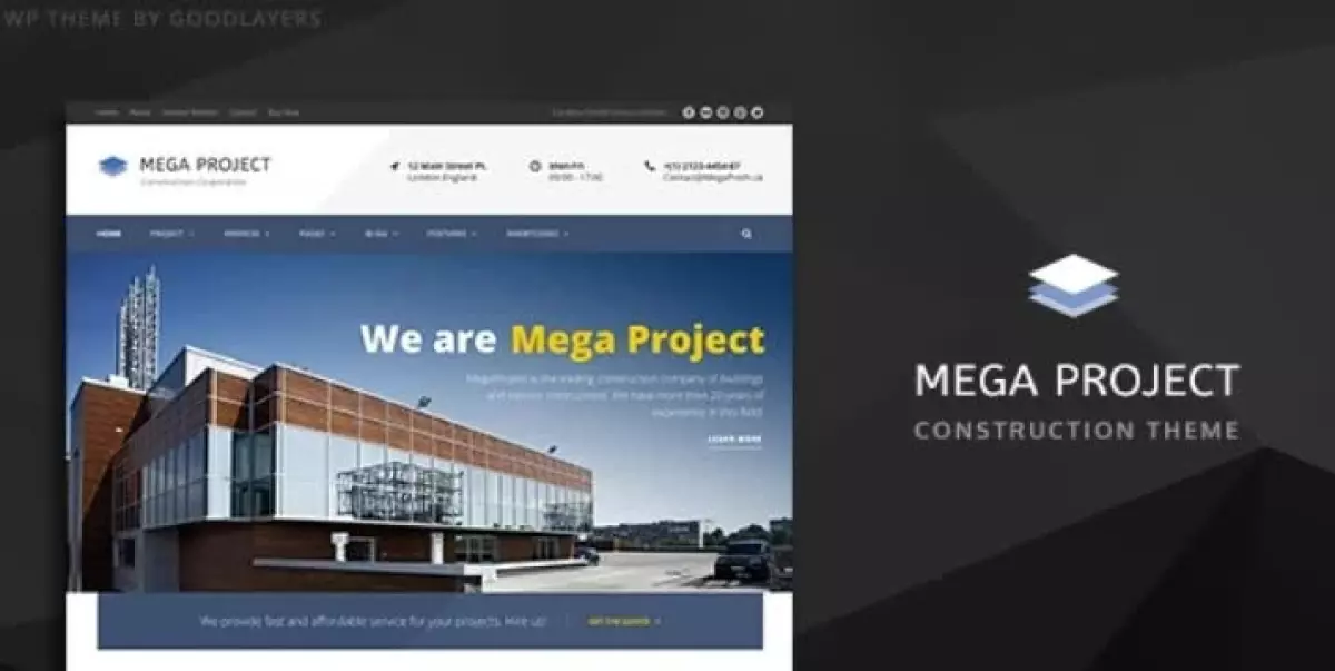 Mega Project - Construction WordPress