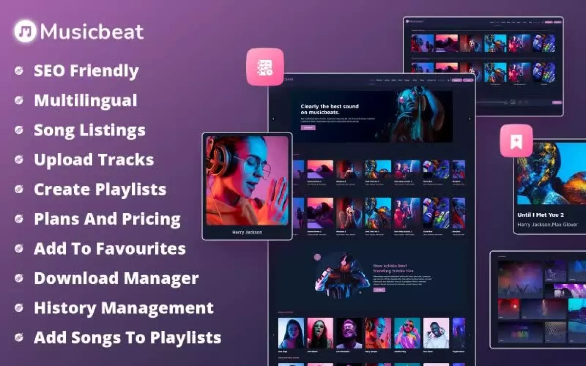 MusicBeat - Web Music Streaming WordPress Theme 1.0.2