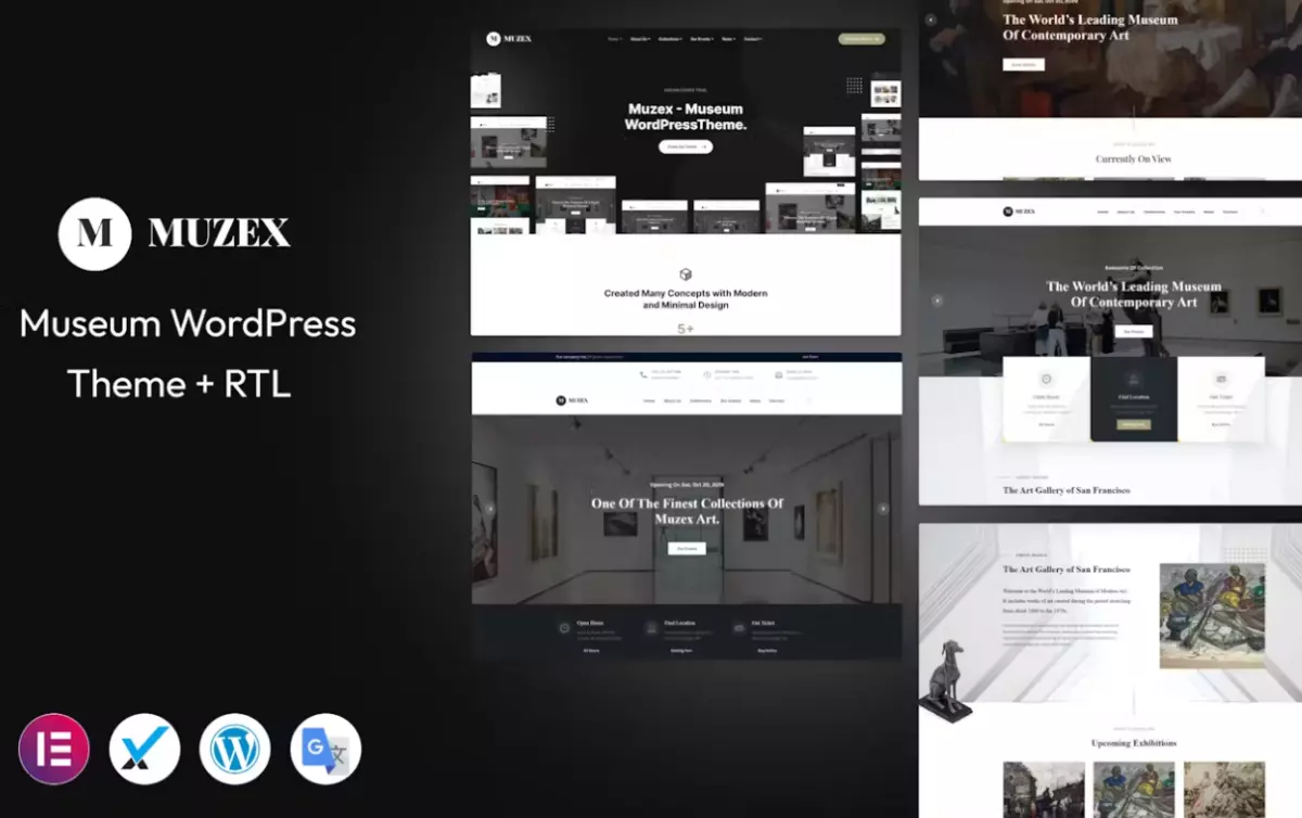 Muzex - Museum WordPress Theme + RTL