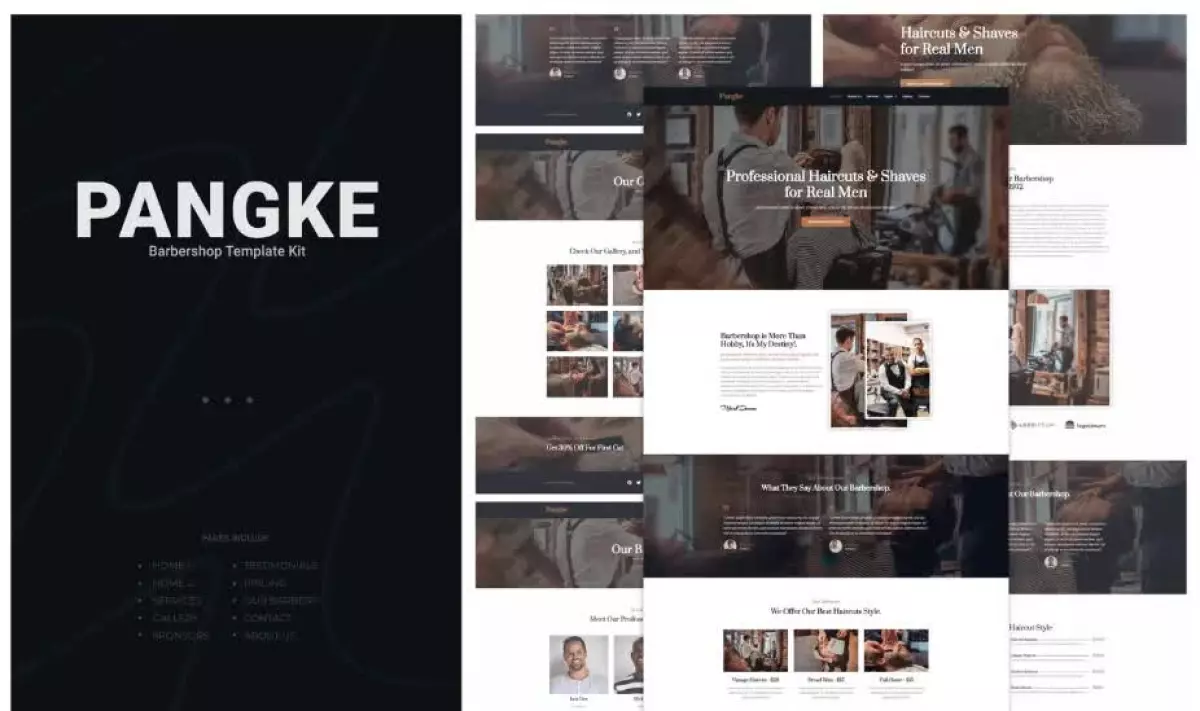 Pangke - Barbershop Template