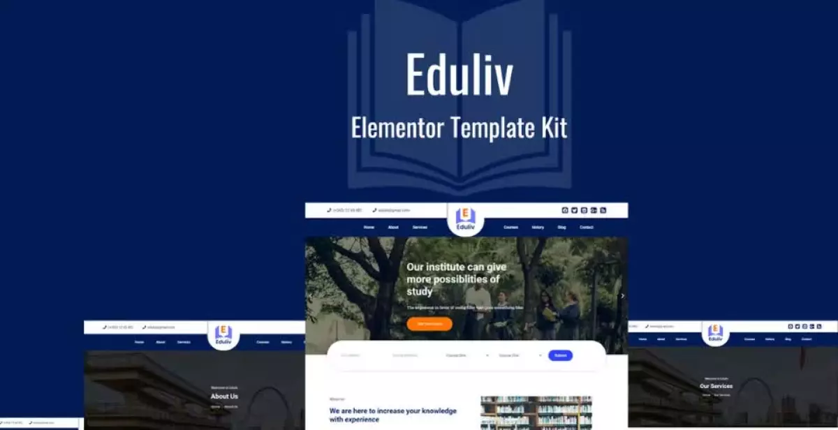 Eduliv - Education Elementor Template