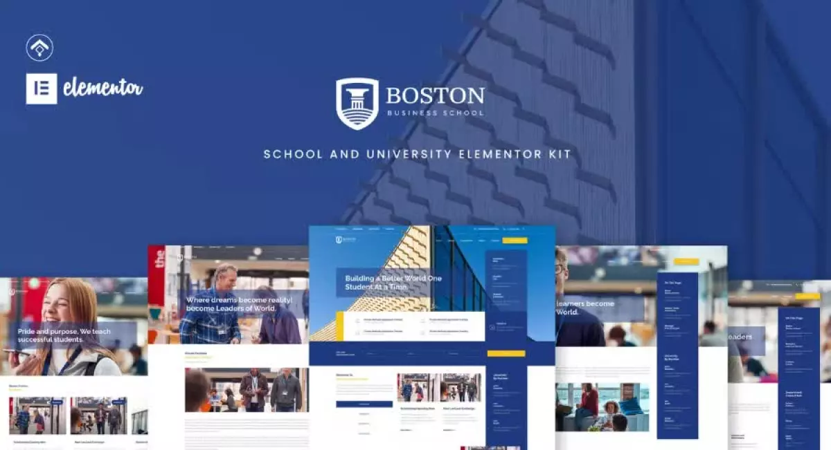 Boston - School & University Elementor Template