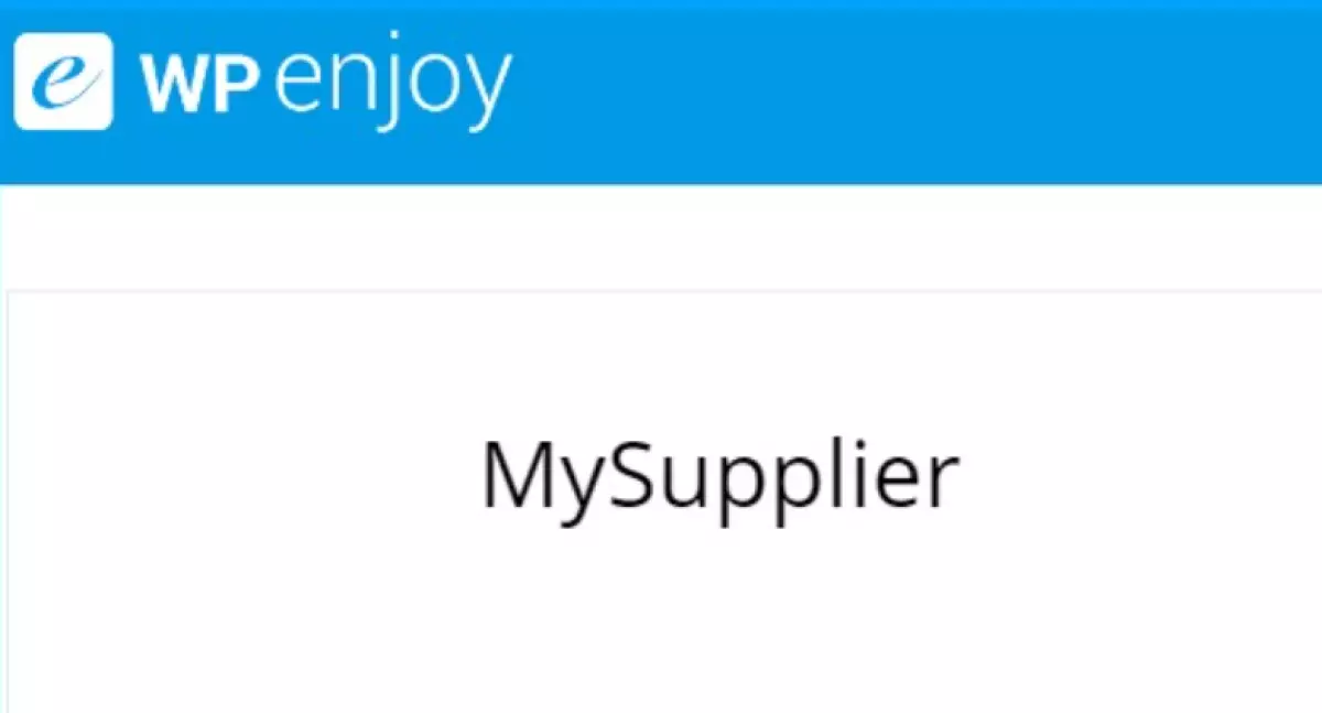 MySupplier