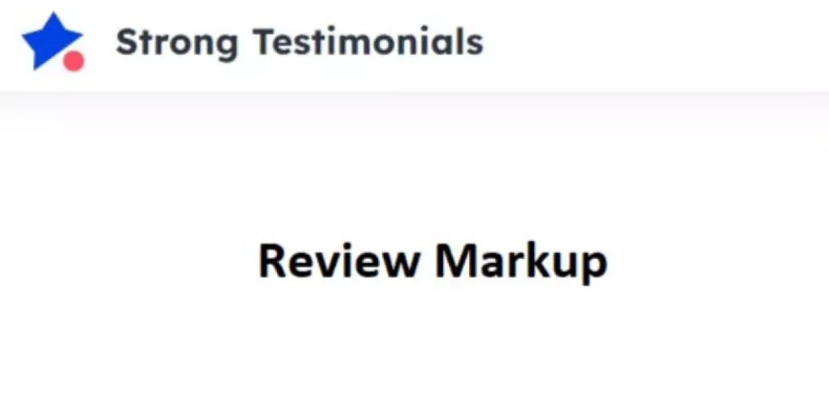 Strong Testimonials Review Markup