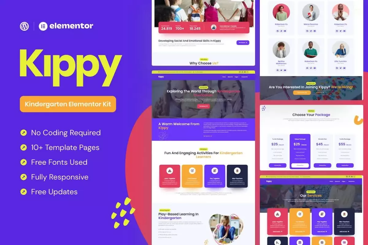 Kippy - Kindergarten Elementor Pro Template