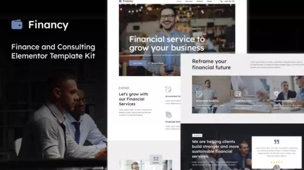 Financy - Finance & Consulting Elementor Template