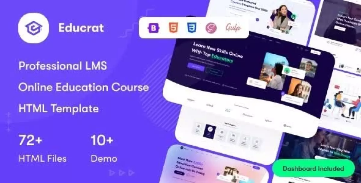 Educrat - Online Course Education WordPress Theme