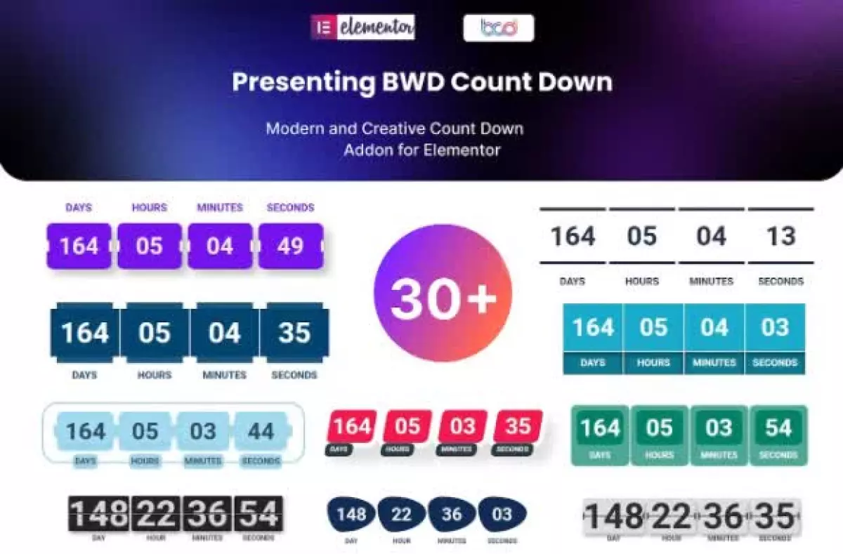 BWD Counter addon for elementor 1.1