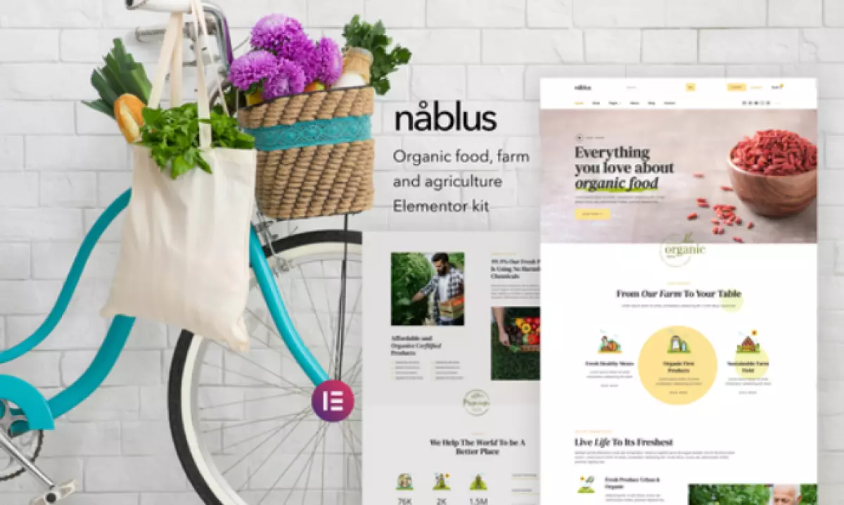 Nablus – Organic Food &amp; Agriculture Template Kit