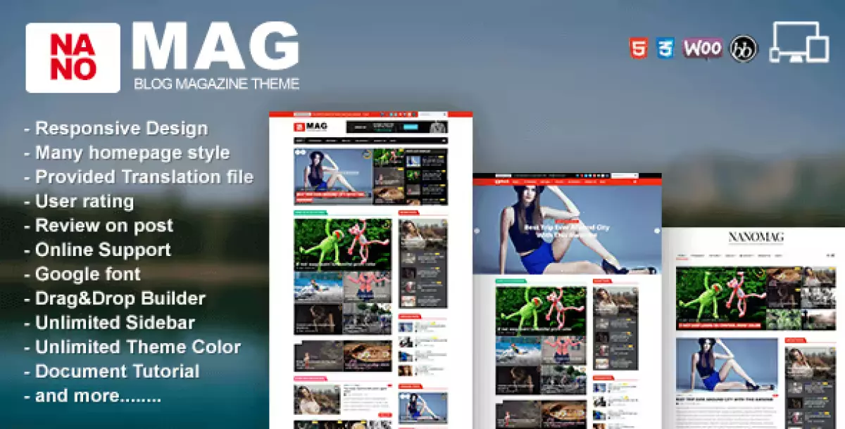 NanoMag - Responsive WordPress Magazine Theme