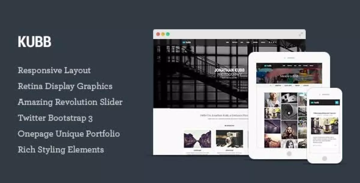 Kubb - Photography & Magazine WordPress Theme