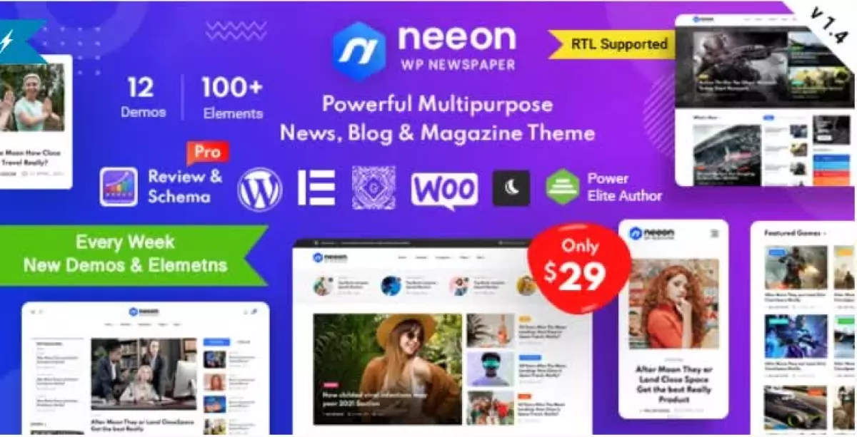 Neeon - WordPress News Magazine Theme 2.9.2