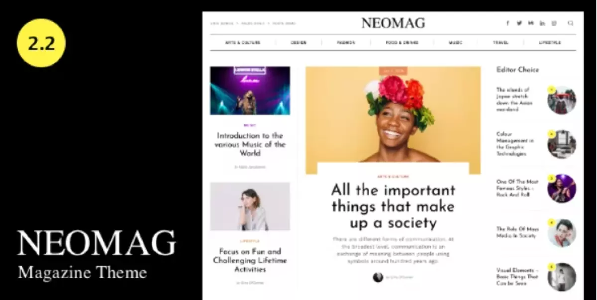 NeoMag - News and Magazine WordPress Theme